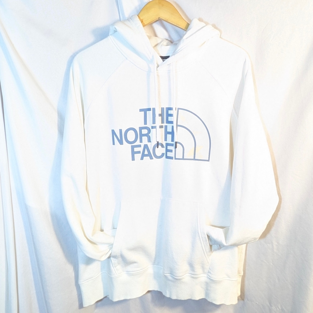 North Face Women's Pullover‎ Hoodie White Cotton Blend Activewear Atleisure 2X